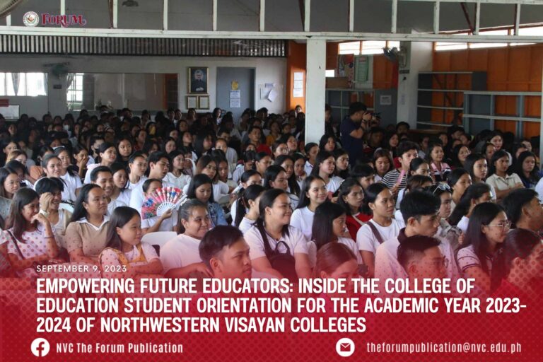 Empowering Future Educators: Inside the College of Education Student Orientation for the Academic Year 2023-2024 of Northwestern Visayan Colleges