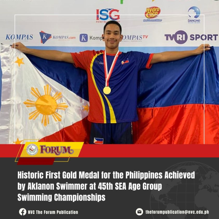 Historic First Gold Medal for the Philippines Achieved by Aklanon Swimmer at 45th SEA Age Group Swimming Championships