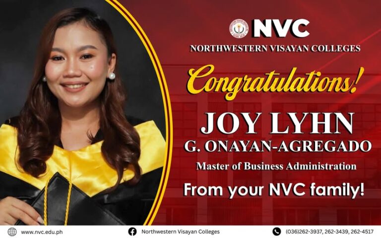 Congratulations, Joy Lyhn G. Onayan-Agregado