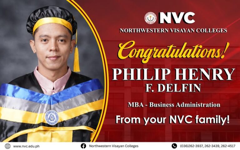 Congratulations to Philipp Henry F. Delfine