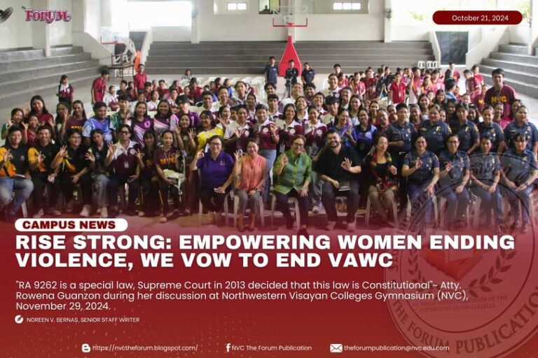 RISE STRONG: EMPOWERIN WOMEN ENDING VIOLENCE, WE VOW TO END VAWC